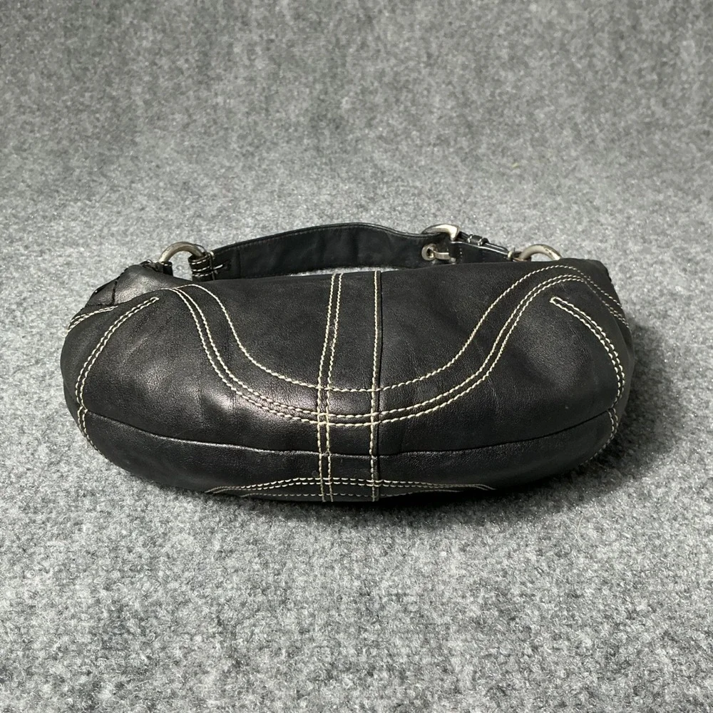 Vintage Coach Hobo 2006 Black Leather Shoulder Bag 10030